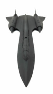 Lockheed SR-71 Blackbird Cerakote Painted MJF 3D Printed Part
