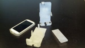 3d-printed-parts-3d-printed-materials prototype somos watershed cell phone case