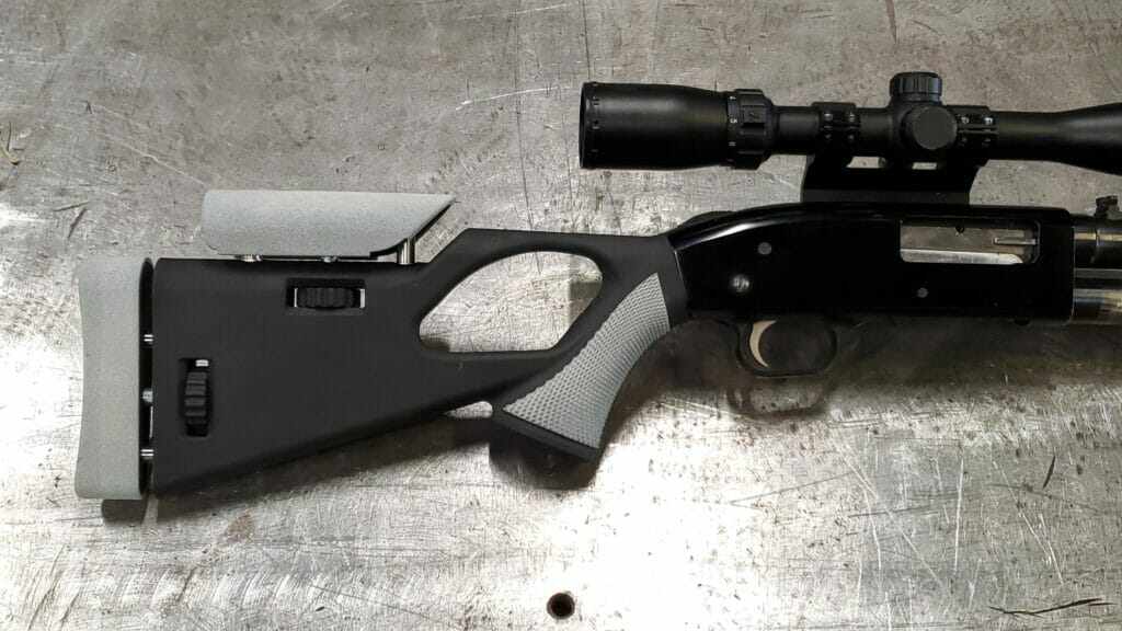 Shotgun with a 3D printed stock